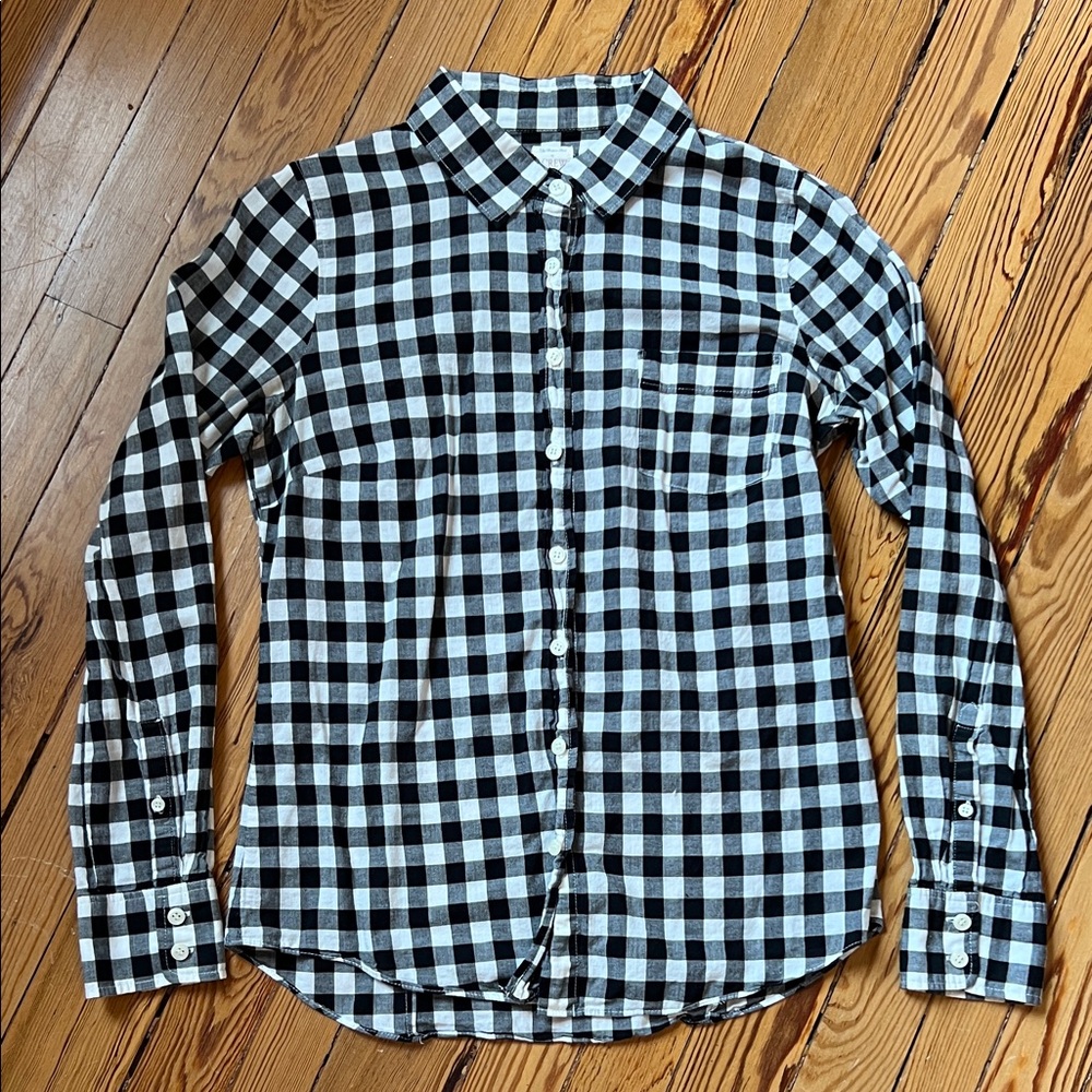 J. Crew Factory The Perfect Shirt - Gingham Button Down